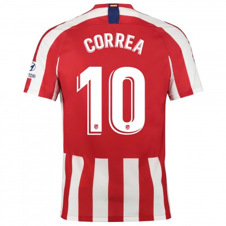 Fußballtrikots Atlético Madrid CORREA 10 2019-2020 Kurzarm Heimtrikotsatz kaufen